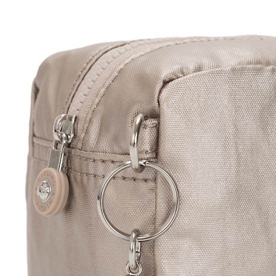 Kipling Gleam Metallic Pouch Tassen Beige | België 1083UZ